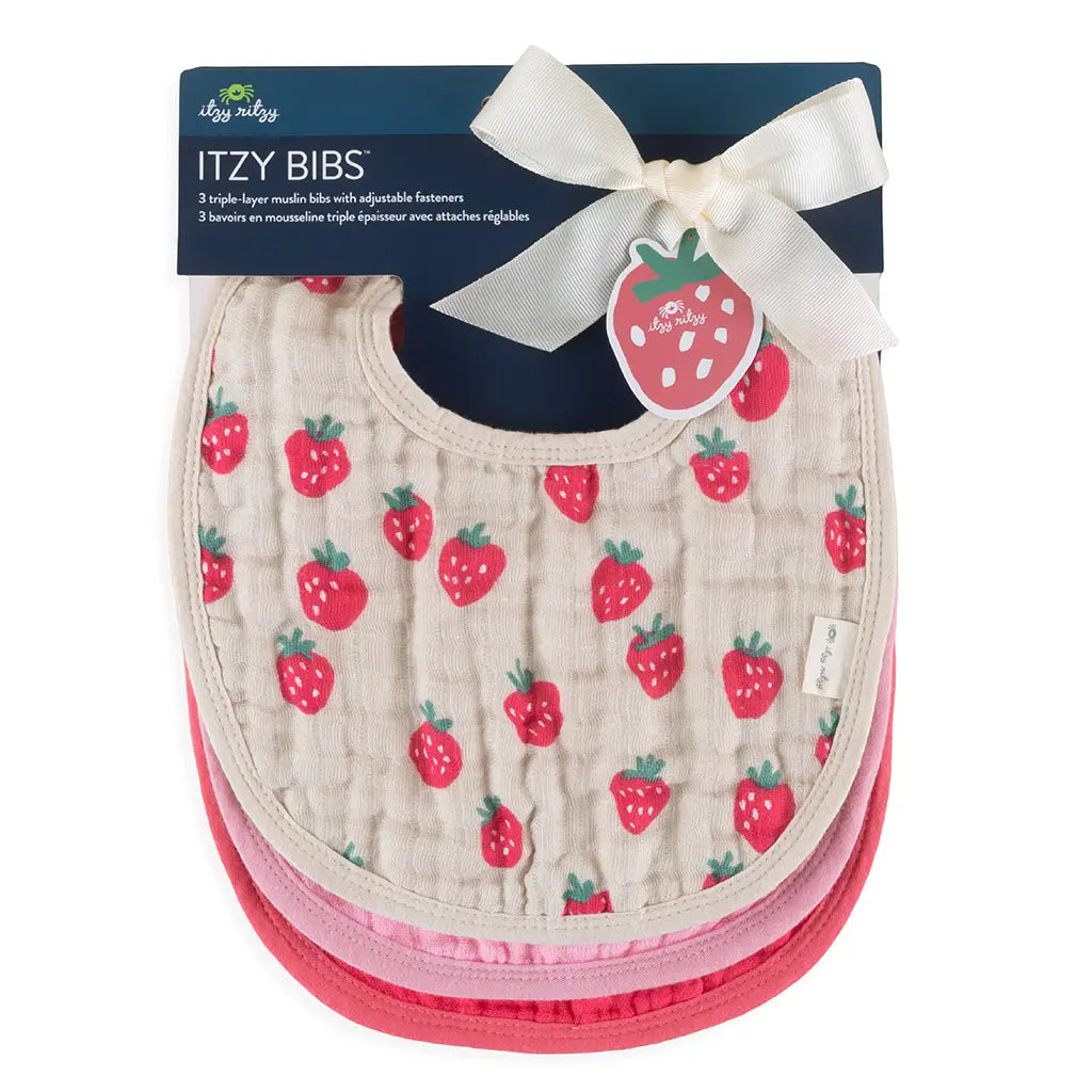 Strawberries + Cream Itzy Bibs™