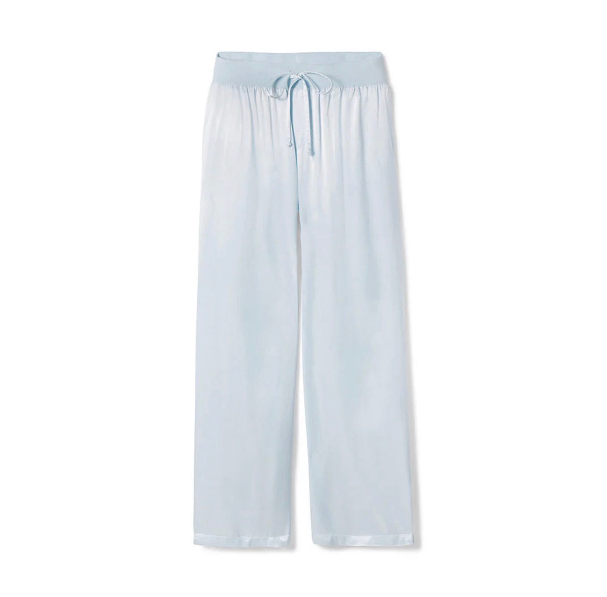 Jolie Capri Satin Pant - Pale Blue