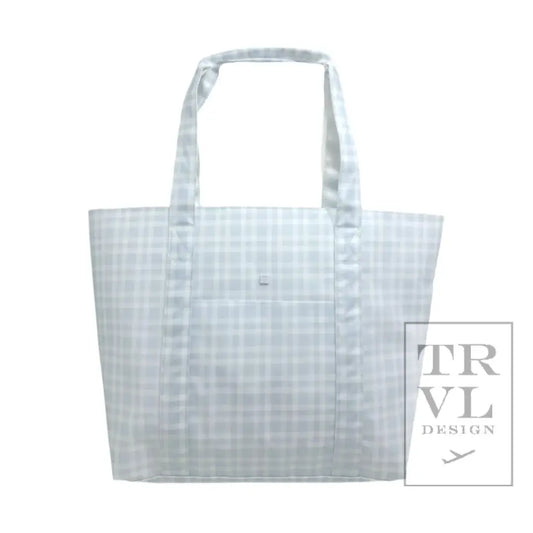 Jumbo Tote - X-Large Tote Pimlico Plaid Blue