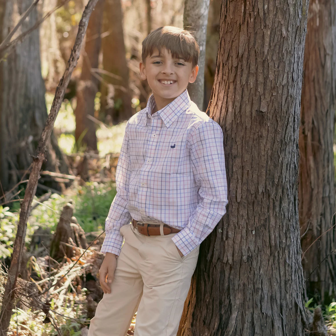 Youth Chateau Windowpane Button Down