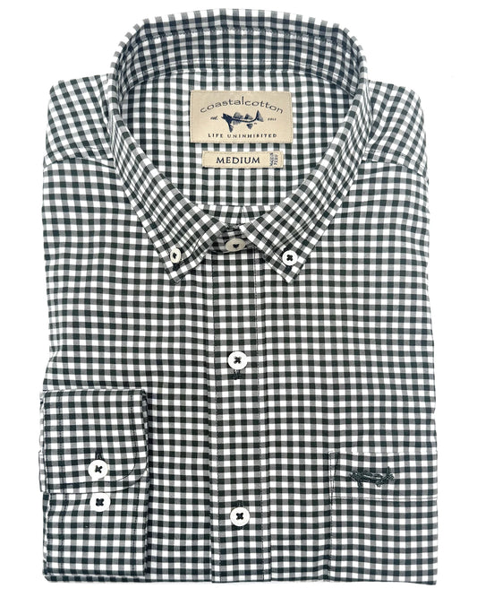 Youth Hunter Green Dress Shirt
