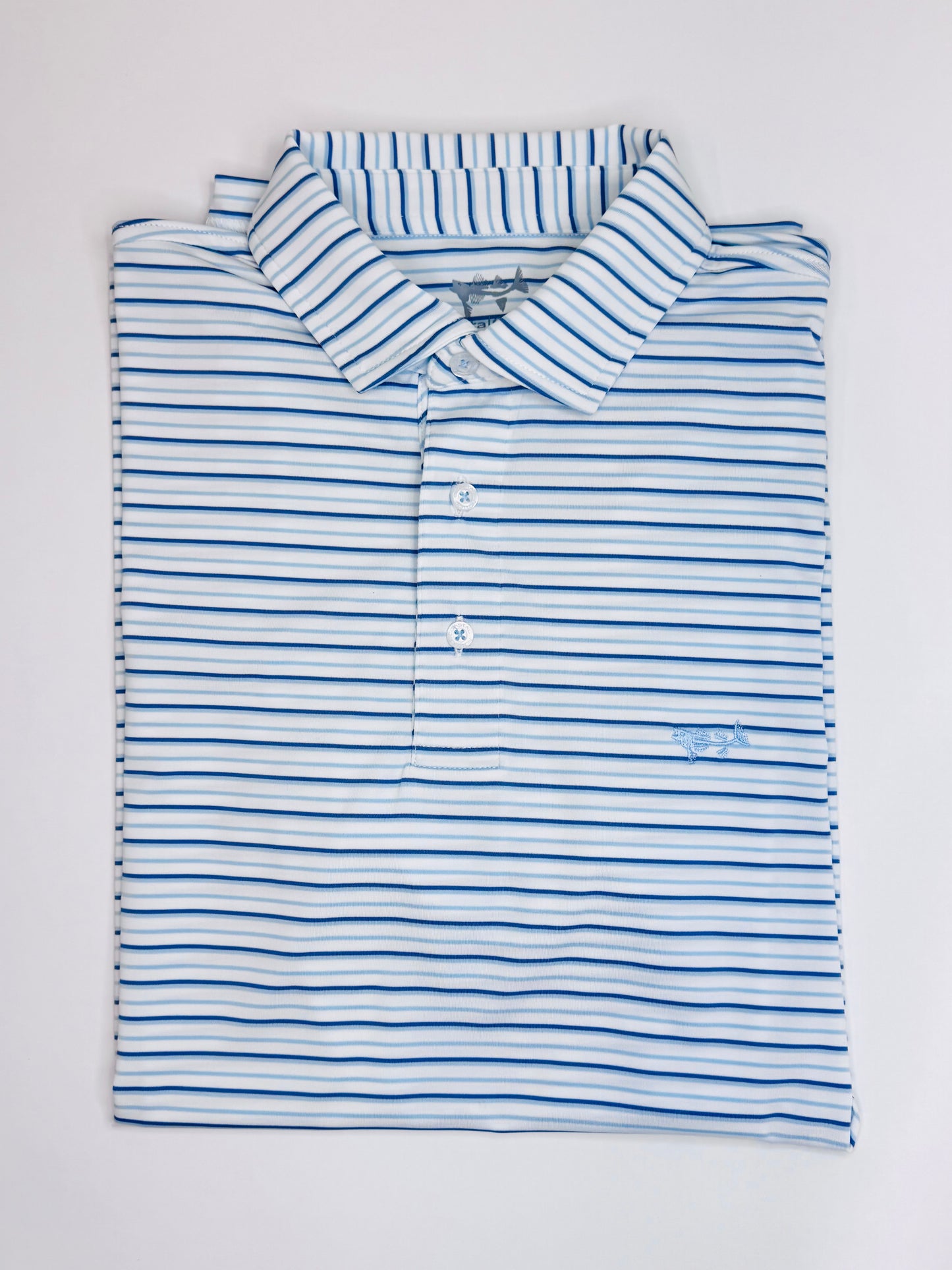Men’s Polo - Blue Sky Stripe