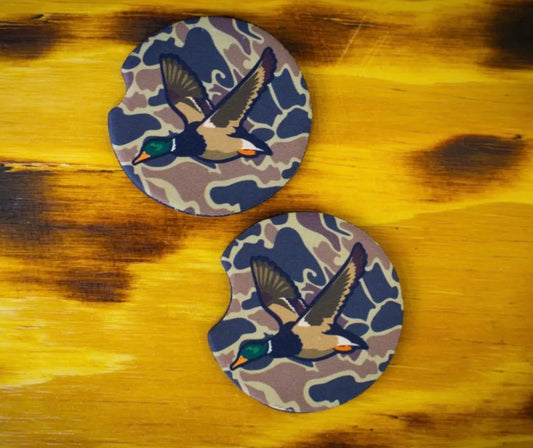 Scent South Car Coasters - Mallard/Old School Camo