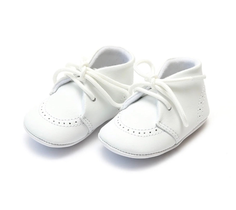 Benny Leather Brogue Oxford Crib Shoe (Infant)