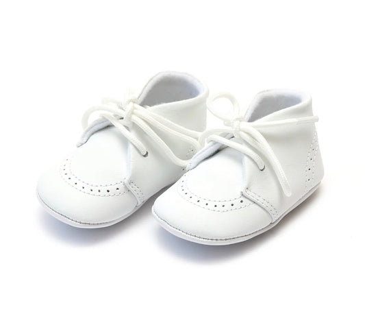 Benny Leather Brogue Oxford Crib Shoe (Infant)