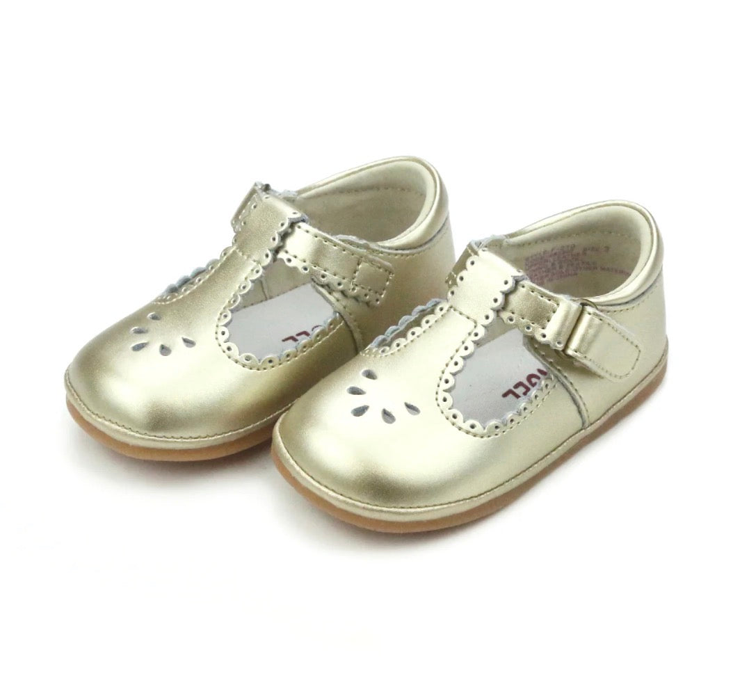 Dottie Scalloped T-Strap Mary Jane (Baby)