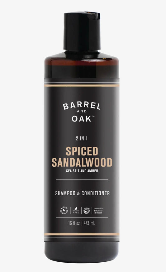 Barrel & Oak 2-in-1 Shampoo and Conditioner - Spiced Sandalwood