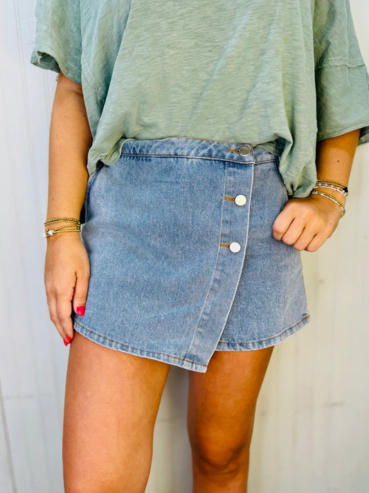 Denim Days Skort
