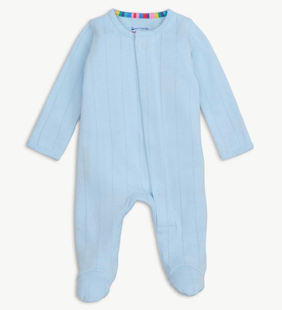 Blue Love Lines Footie