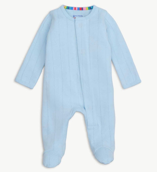 Blue Love Lines Footie