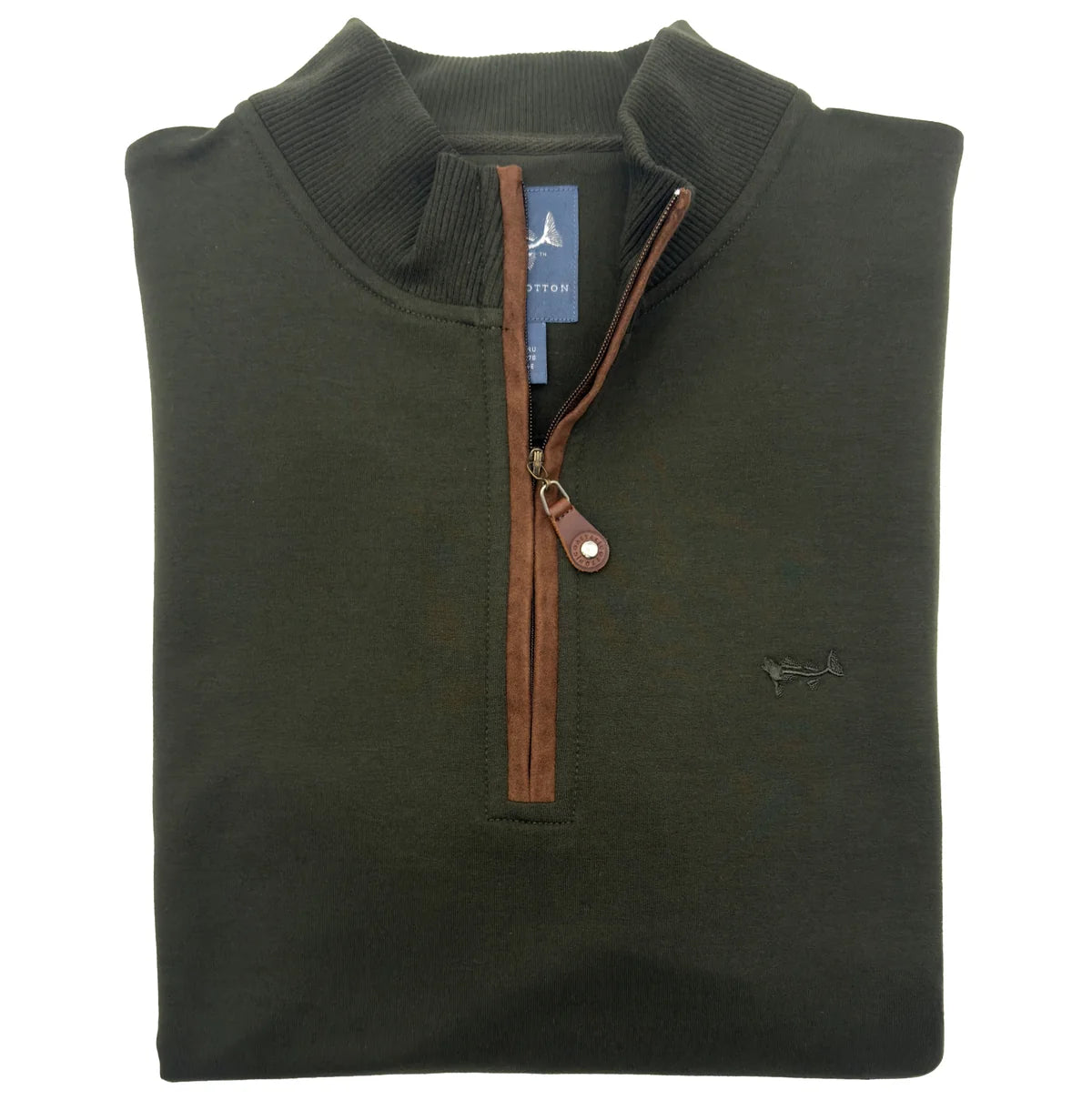French Terry Quarter Zip - Forest Green
