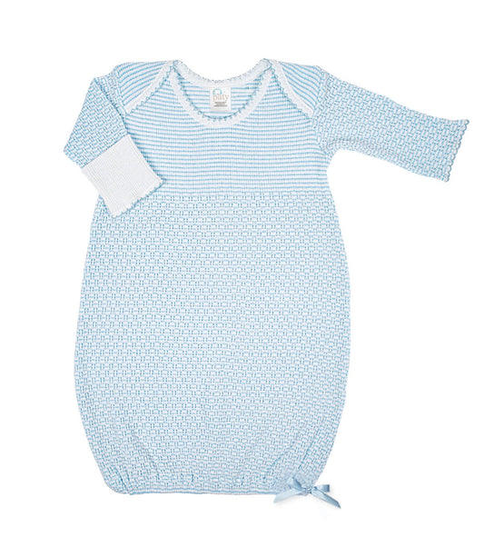 Blue Knit Gown