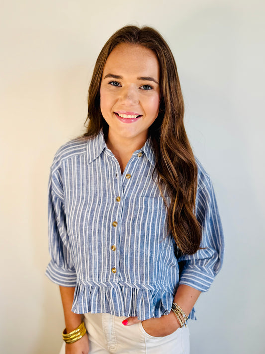 Sweet Staple Top - Denim