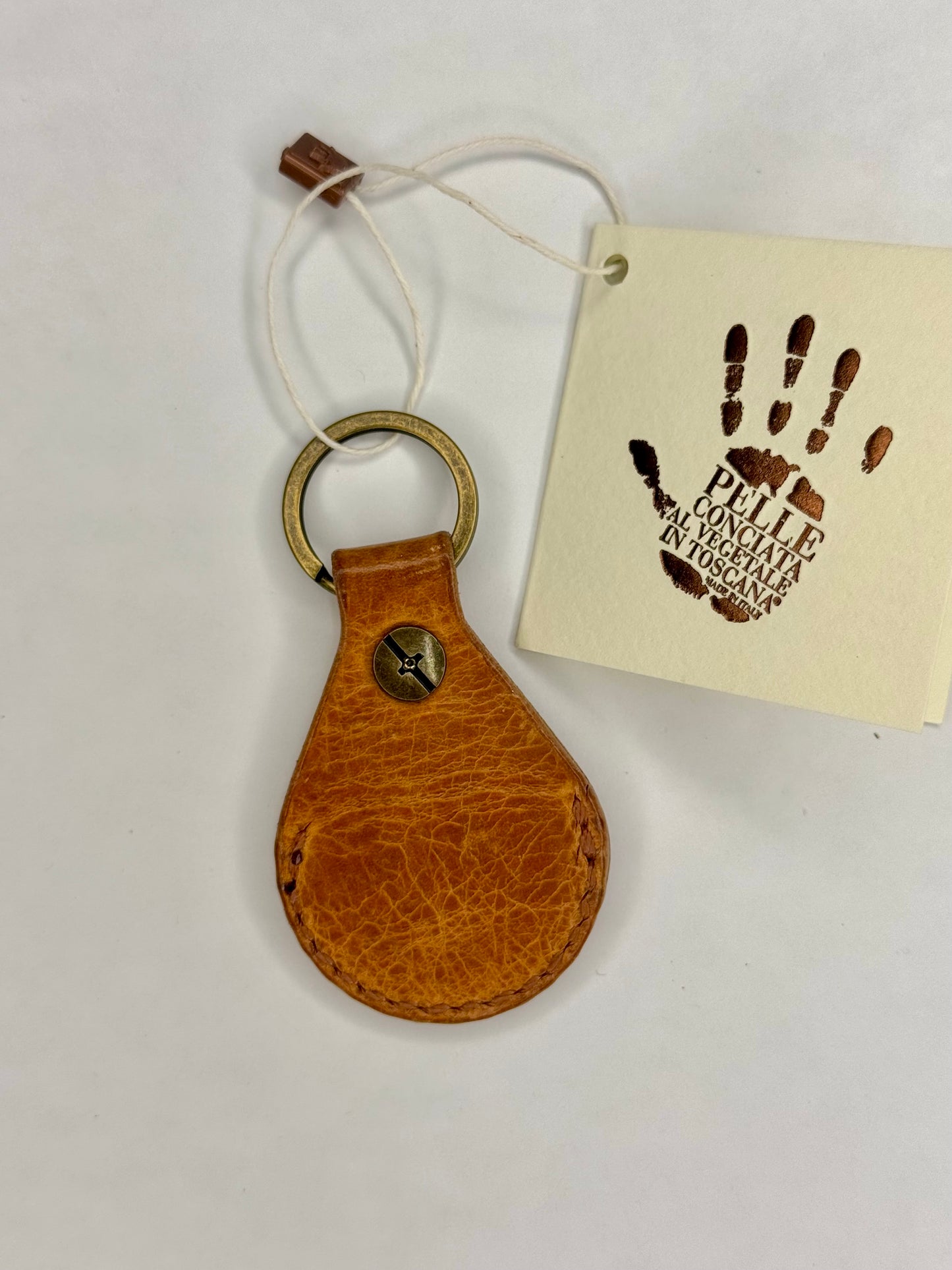 Italian Leather Keychain - AirTag