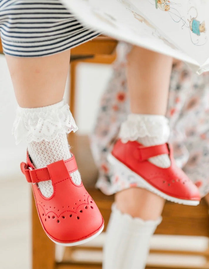 Birdie Leather T-Strap Mary Jane (Baby)
