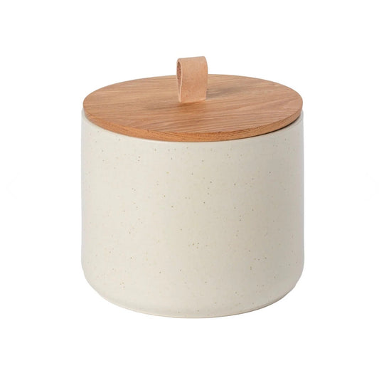 Large Canister 20 with Oak Wood Lid Pacifica, Casafina by COSTA NOVA