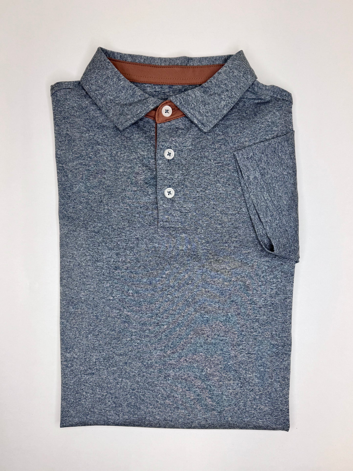 Youth Grayton Heather Polo - Yale Navy