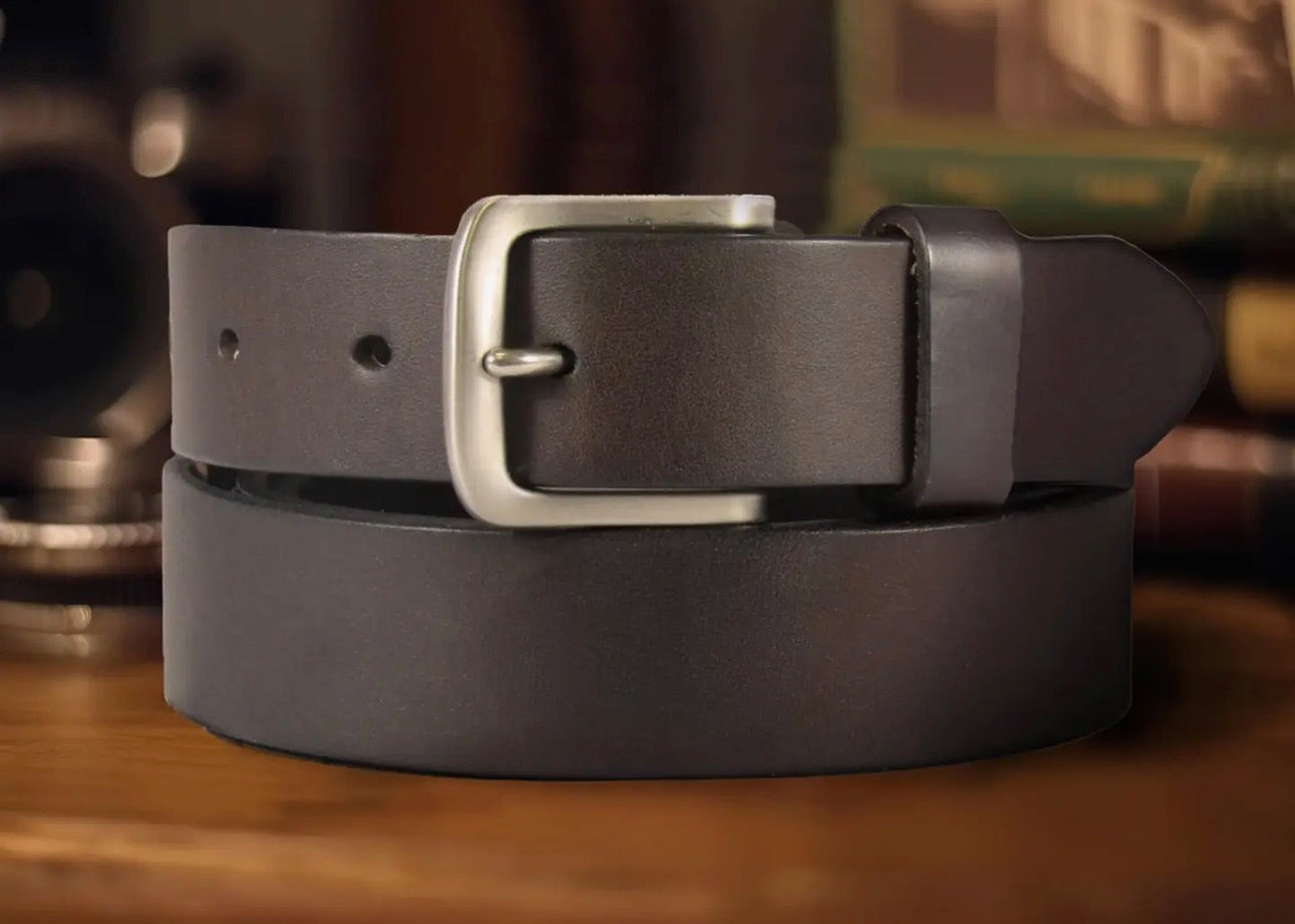 Men’s Leather Belt - Dark Brown