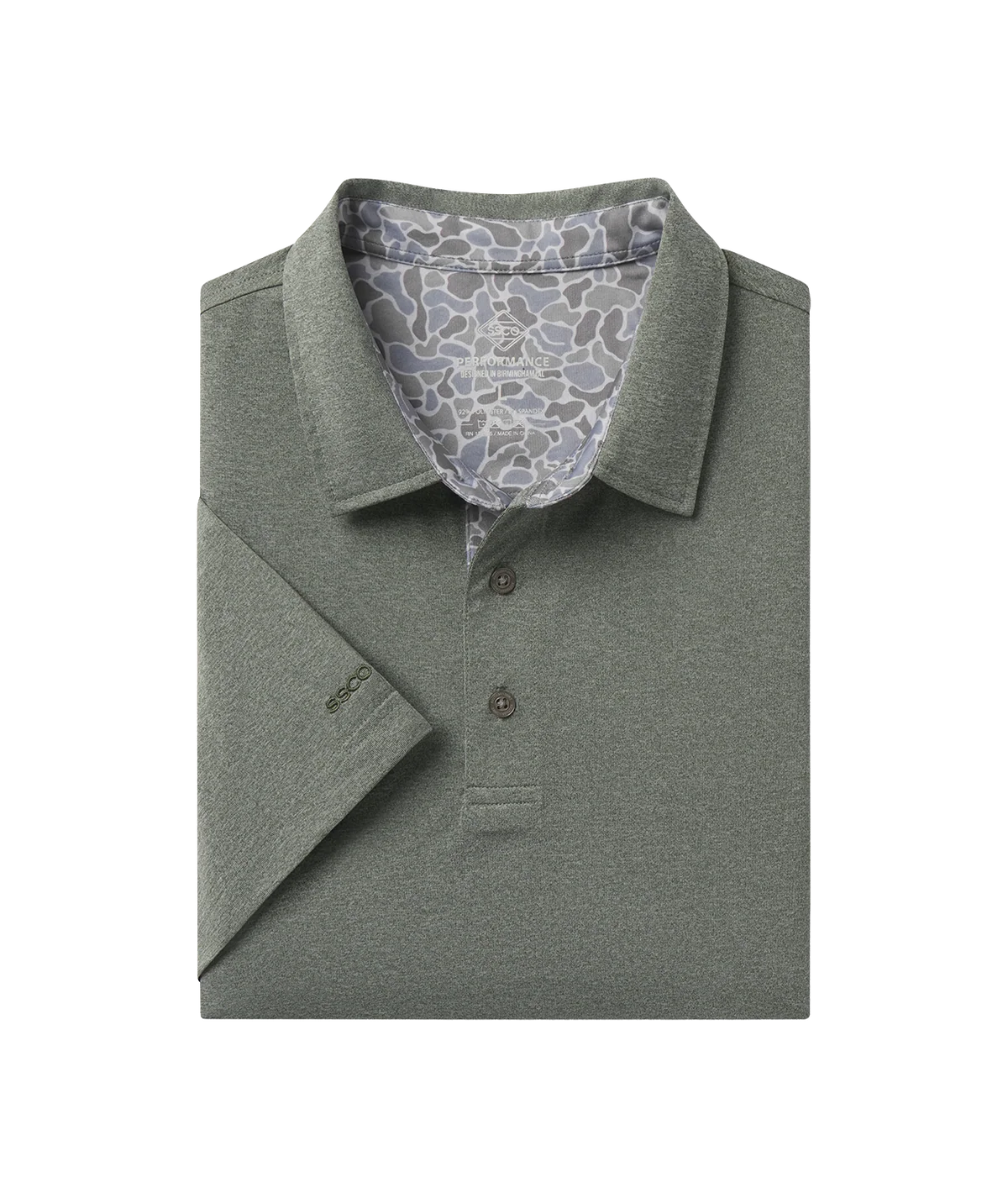 Grayton Heather Polo - Gunstock