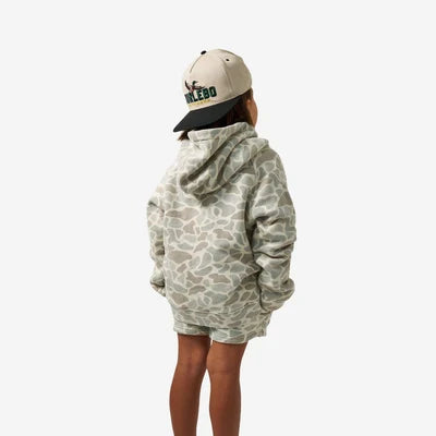 Youth Vintage Washed Hoodie - Classic Camo