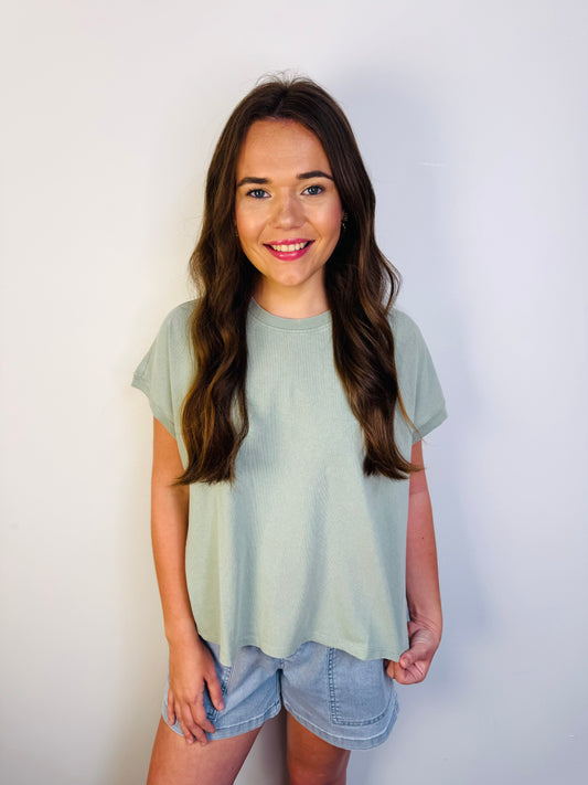 Better Than Basic Tee - Sage