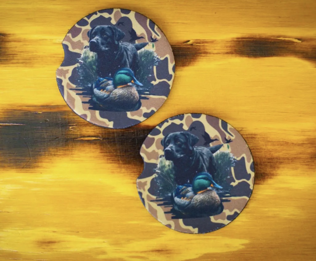 Scent South Car Coasters - Retriever/Old School Camo