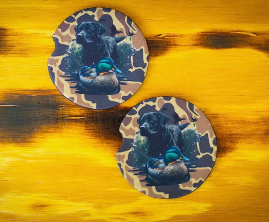 Scent South Car Coasters - Retriever/Old School Camo