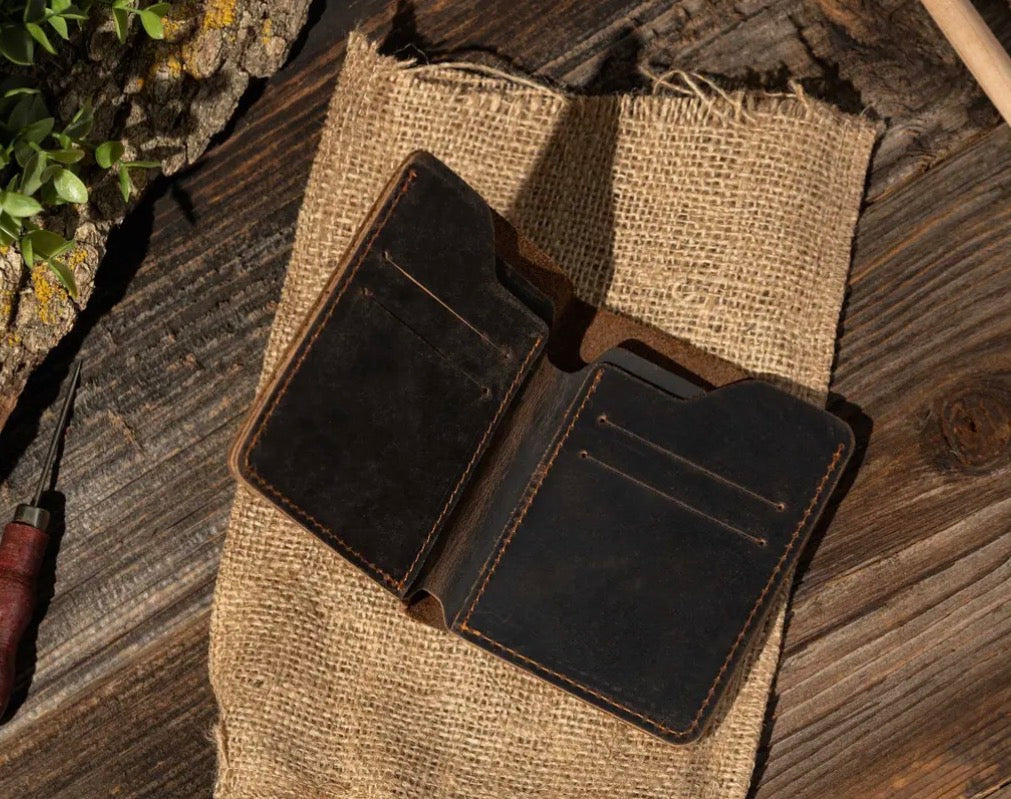 Genuine Leather Bifold Wallet