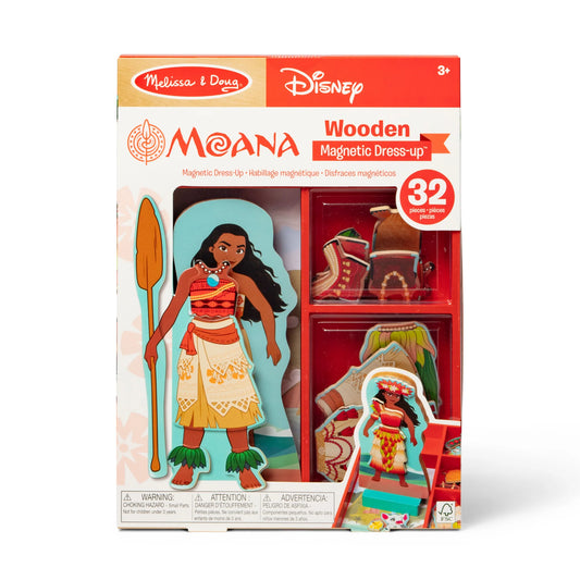 Disney Moana Wooden Magnetic Dress-Up