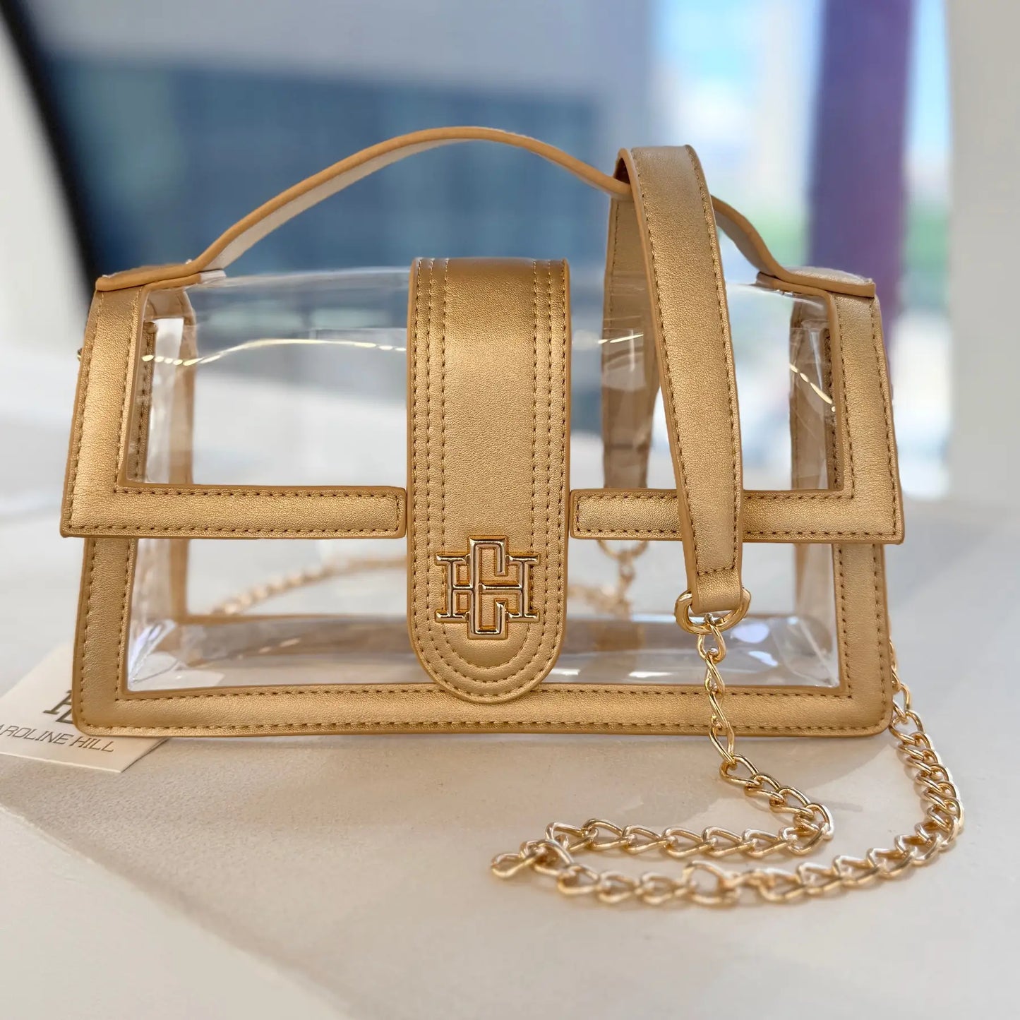 Grace Clear Bag - Gold