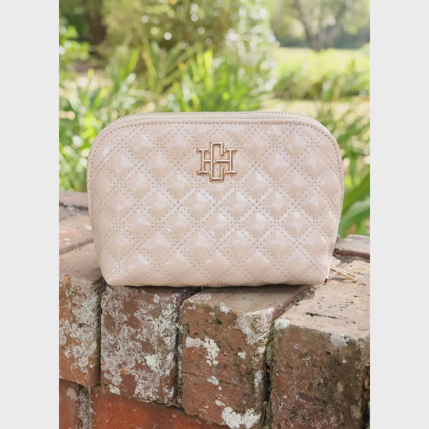 Ibiza Small Pouch - Nude Patent Sq