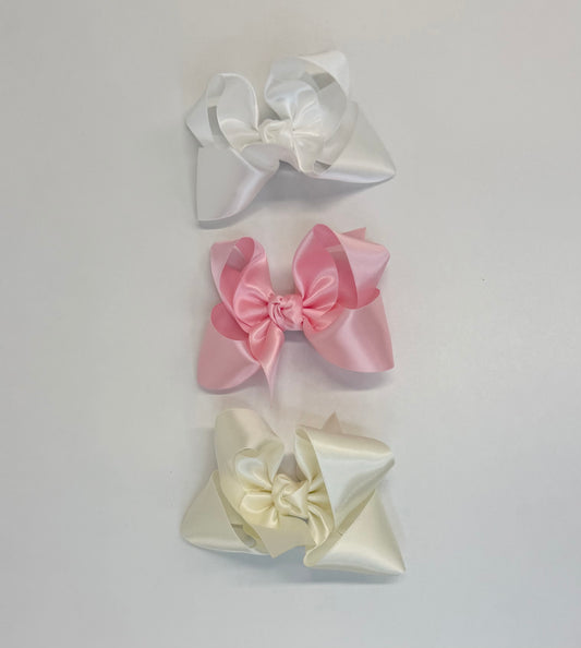 Satin Bow on Clip