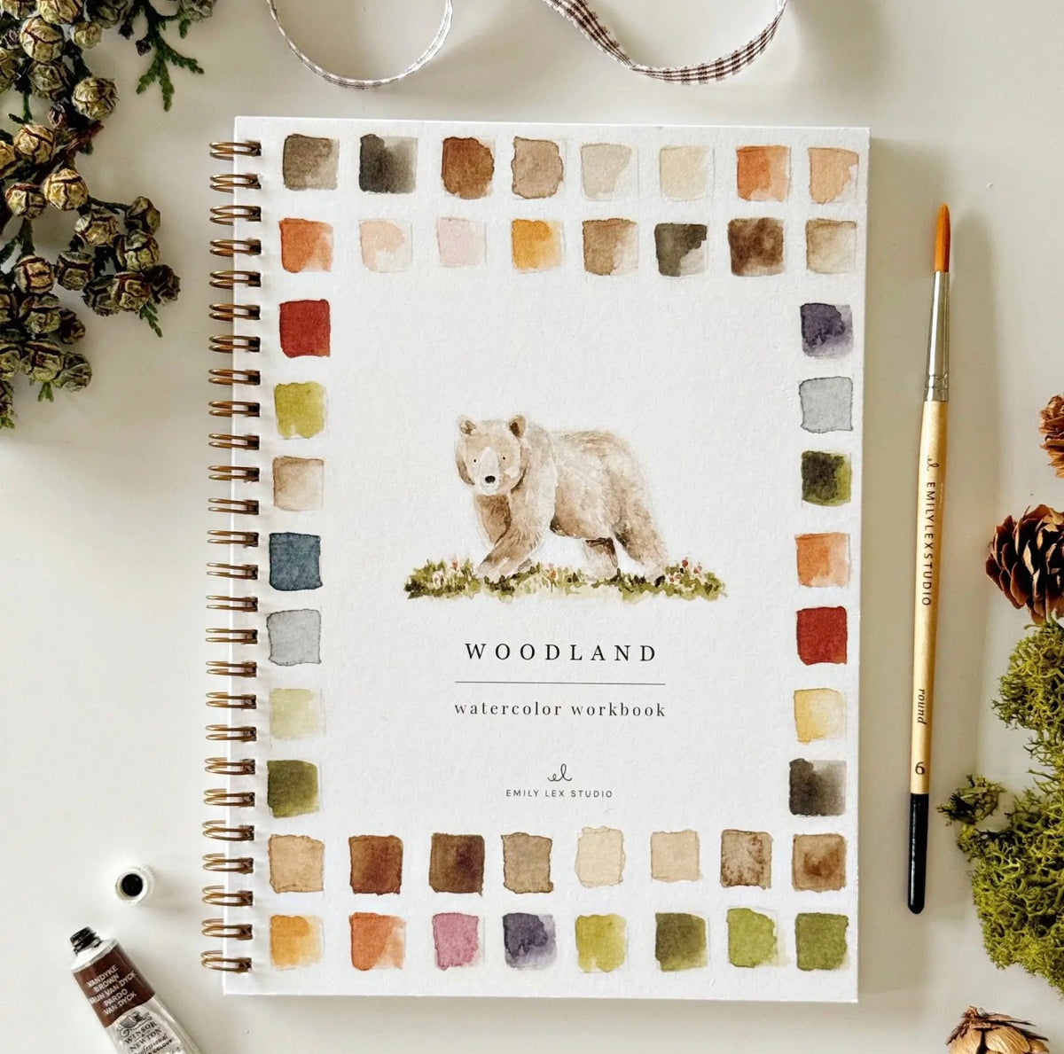 Woodland Watercolor Workbook