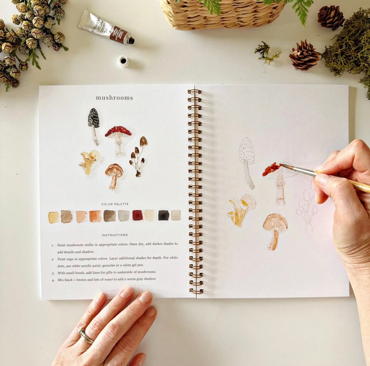 Woodland Watercolor Workbook
