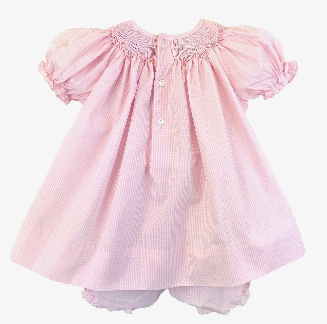 Bishop Zig-Zag Smocked Dress