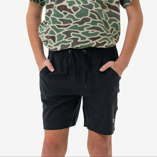 Youth Athletic Short - Heather Black