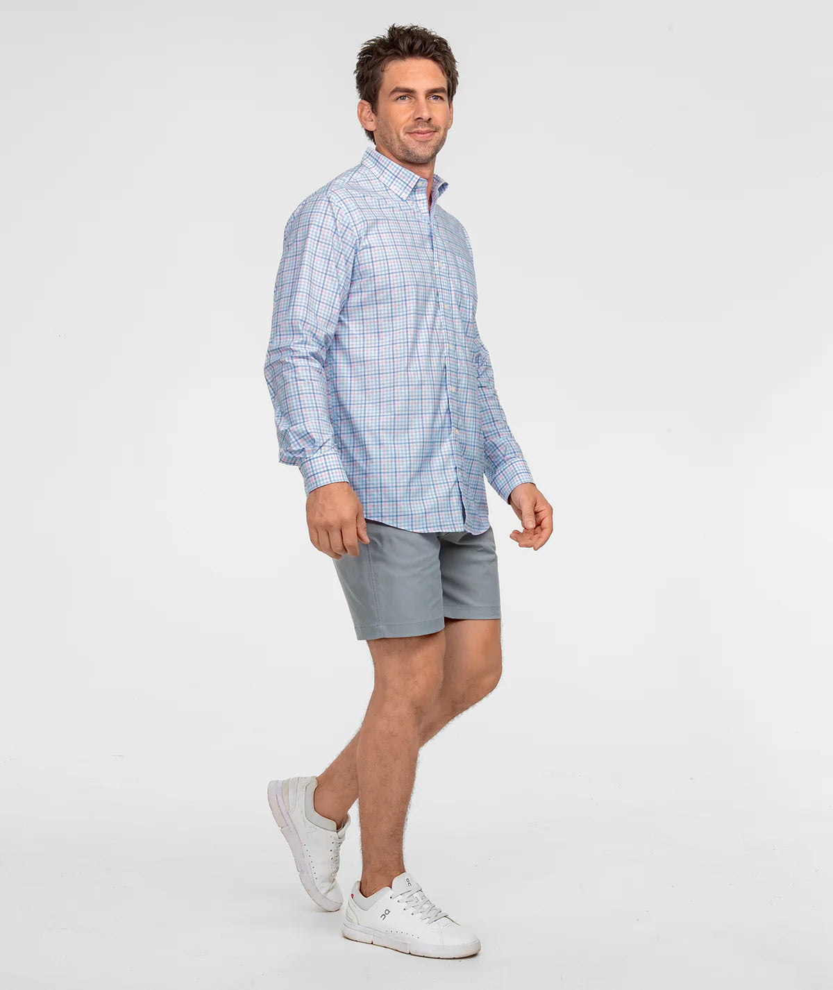 Samford Button Down - Hydrangea