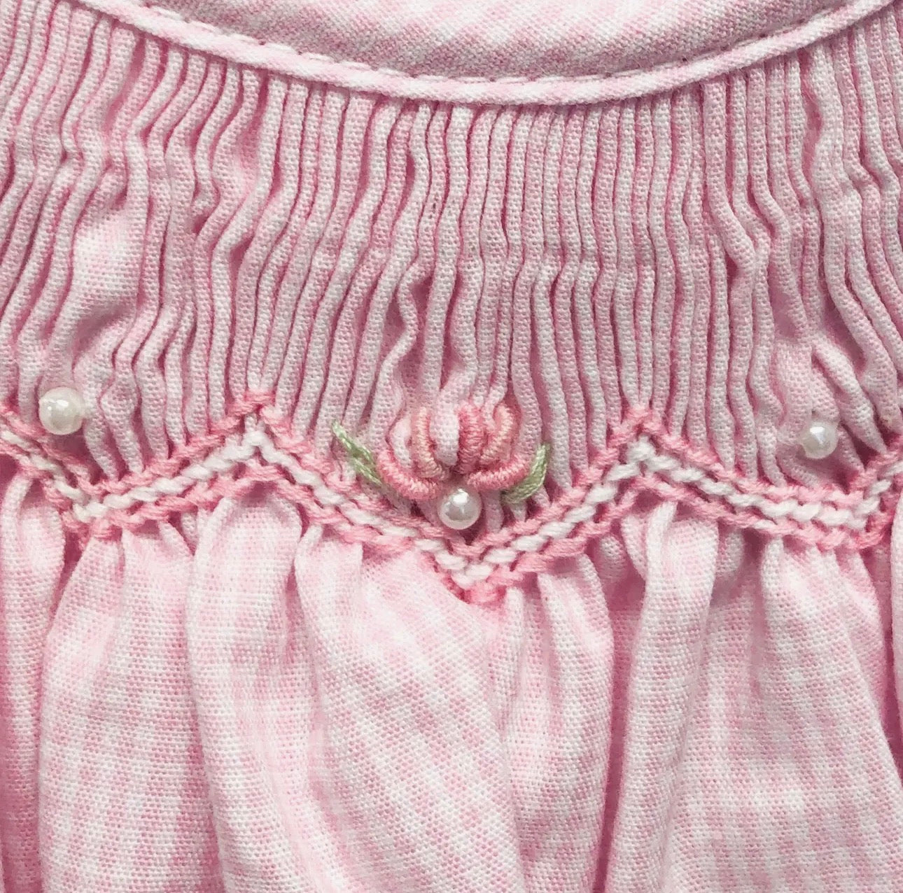 Bishop Zig-Zag Smocked Dress