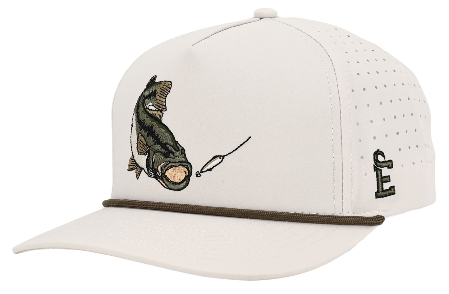 Embry Outdoors Hat - Cream Golf Bass