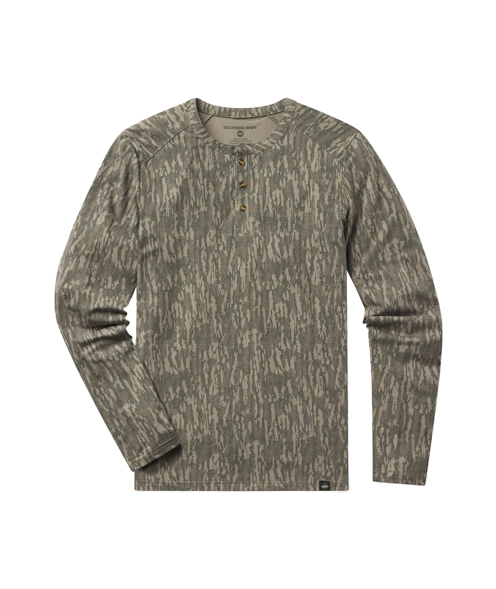 Max Comfort LS Henley - Tree Bark