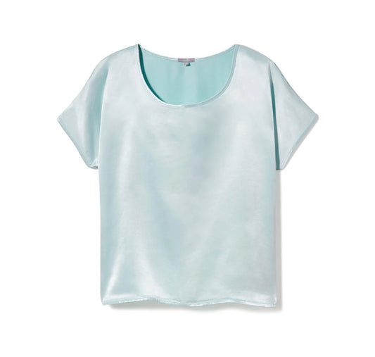 Roxxy Satin Tee - Aqua