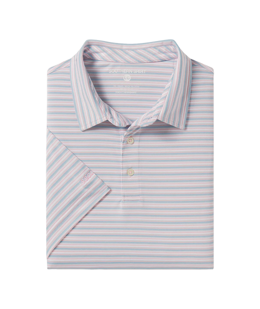 Tybee Stripe Polo - Maverick