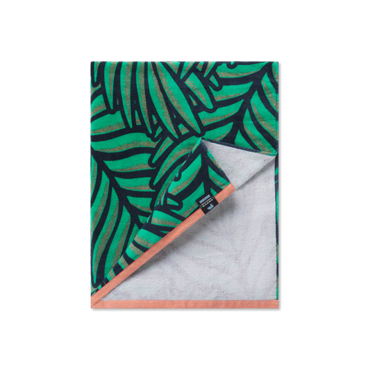 Palmdale Playa Beach Towel - Navy & Green