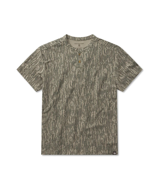 Max Comfort SS Henley - Tree Bark