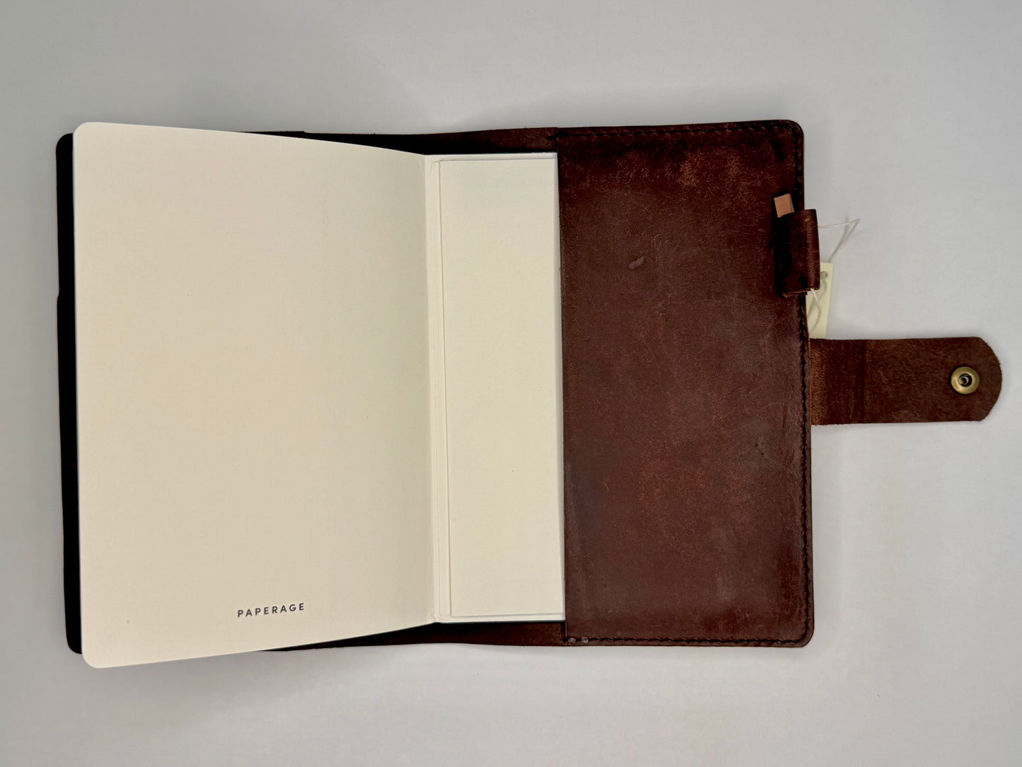 Italian Leather Notebook - Pueblo, Tobacco