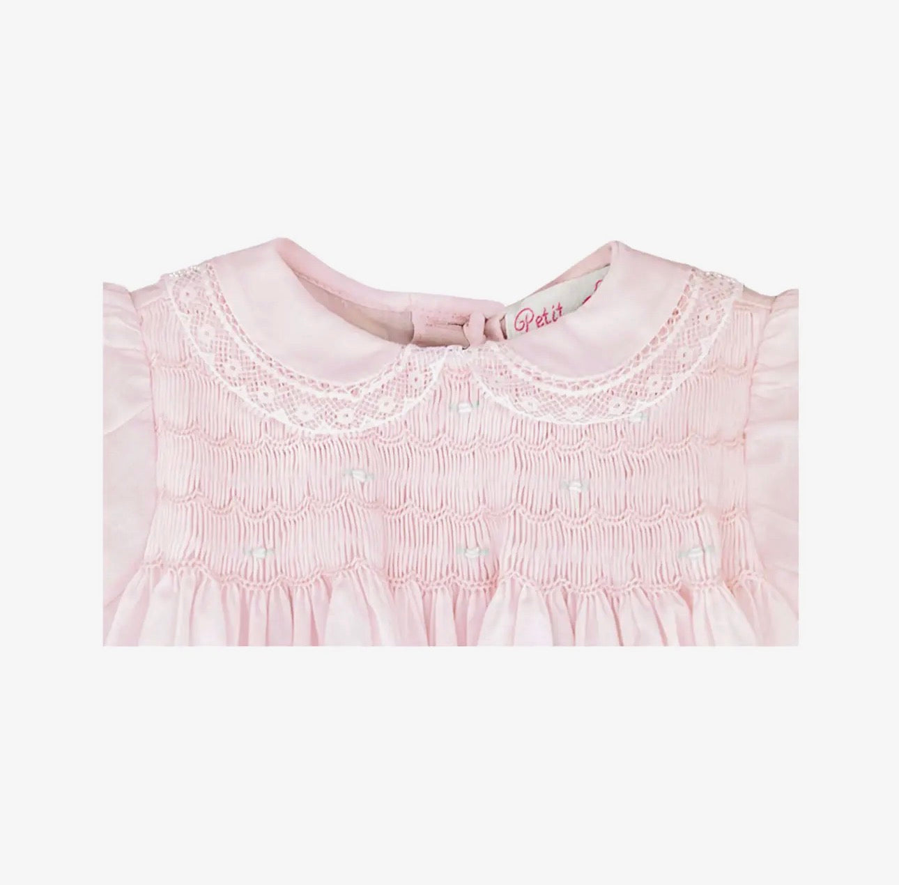 Fully Smocked Dress with Lace