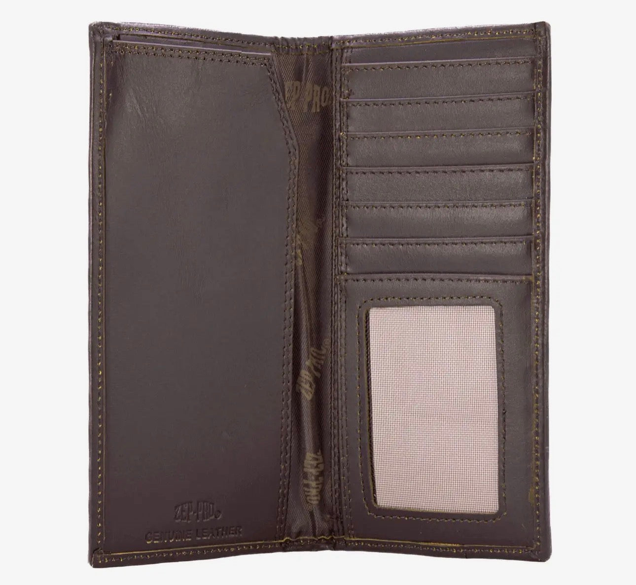 Zep-Pro Leather Secretary Wallet - Buck/Old School Camo