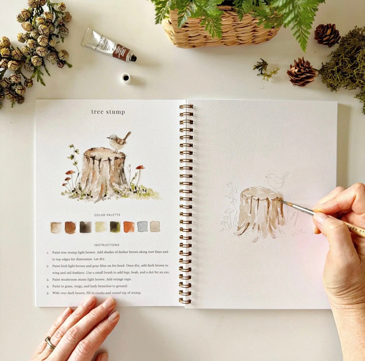 Woodland Watercolor Workbook