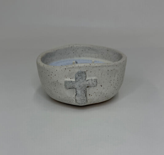 Oxford Pottery Candle - Cross