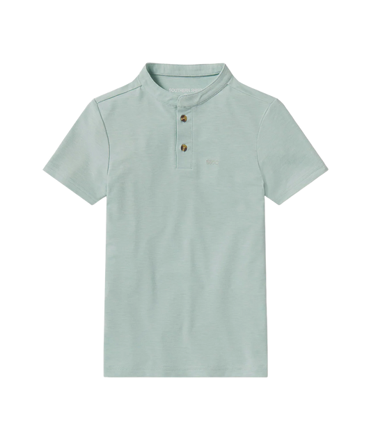 Youth Max Comfort Henley - Harbor Gray